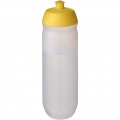 HydroFlex™ Clear 750 ml squeezy sport bottle, Yellow / Frosted clear