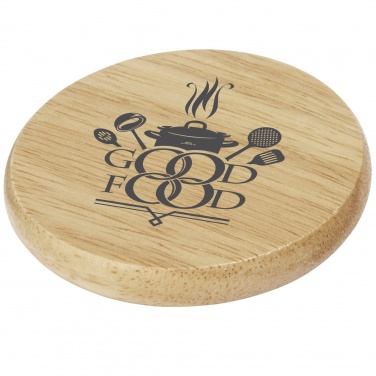 Logo trade corporate gift photo of: Scoll wooden coaster with bottle opener