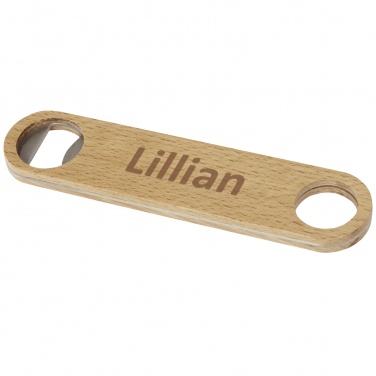 Logo trade promotional merchandise image of: Origina wooden bottle opener