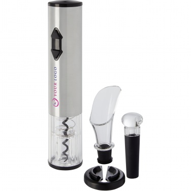 Logo trade promotional merchandise photo of: Pino electric wine opener with wine tools