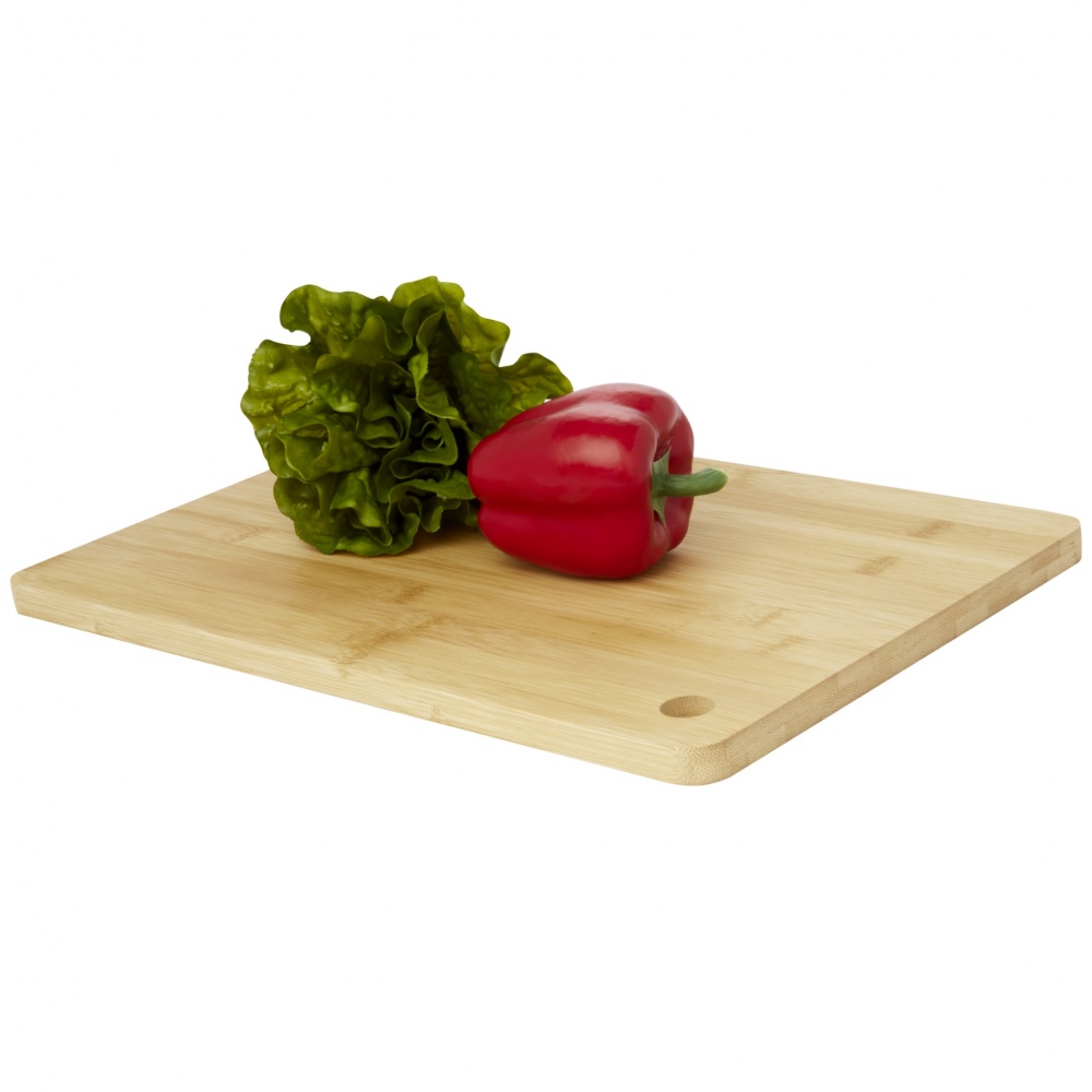 Logo trade promotional giveaway photo of: Harp bamboo cutting board