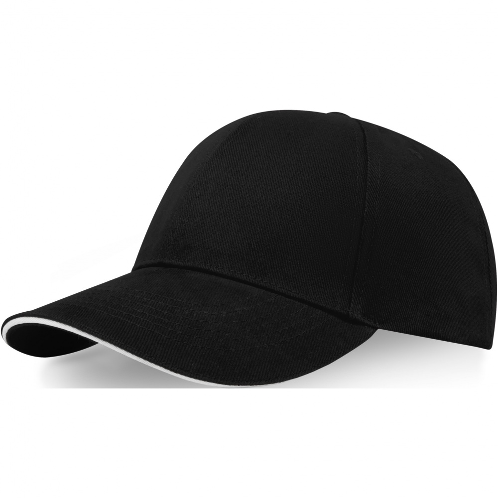 Logotrade promotional products photo of: Topaz 6 panel GRS recycled sandwich cap