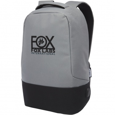 Logo trade promotional merchandise photo of: Cover GRS RPET anti-theft backpack 18L