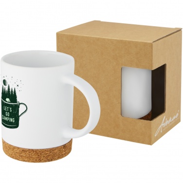 Logo trade promotional product photo of: Neiva 425 ml ceramic mug with cork base