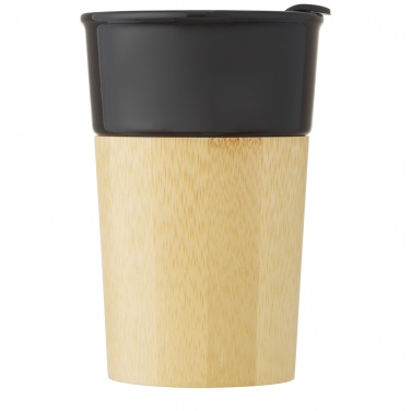 Logo trade promotional products picture of: Pereira 320 ml porcelain mug with bamboo outer wall