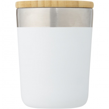 Logo trade promotional gifts picture of: Lagan 300 ml copper vacuum insulated stainless steel tumbler with bamboo lid