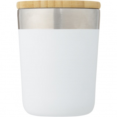 Logotrade promotional gift image of: Lagan 300 ml stainless steel tumbler with bamboo lid