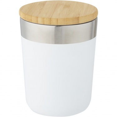 Logotrade promotional item picture of: Lagan 300 ml stainless steel tumbler with bamboo lid