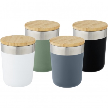 Logotrade promotional merchandise picture of: Lagan 300 ml stainless steel tumbler with bamboo lid