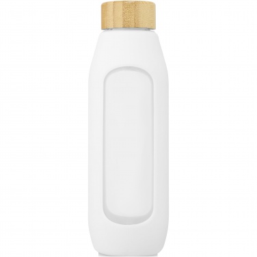 Logotrade promotional product image of: Tidan 600 ml borosilicate glass bottle with silicone grip