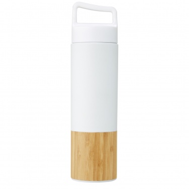 Logo trade promotional merchandise photo of: Torne 540 ml  stainless steel bottle with bamboo outer wall