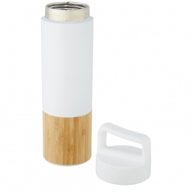 Logo trade promotional gifts image of: Torne 540 ml  stainless steel bottle with bamboo outer wall