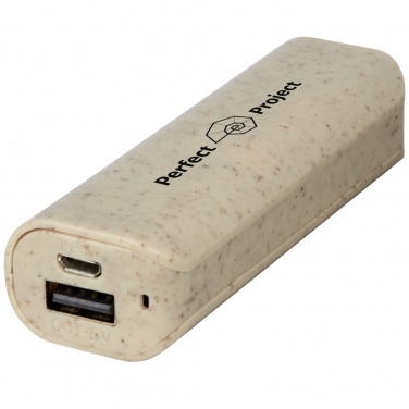 Logotrade promotional giveaways photo of: Yoko 1200mAh wheat straw power bank