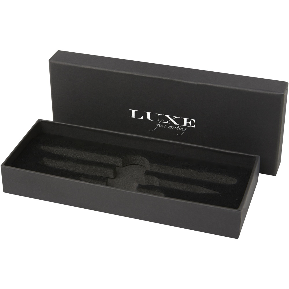 Logo trade promotional giveaways image of: Tactical Dark duo pen gift box