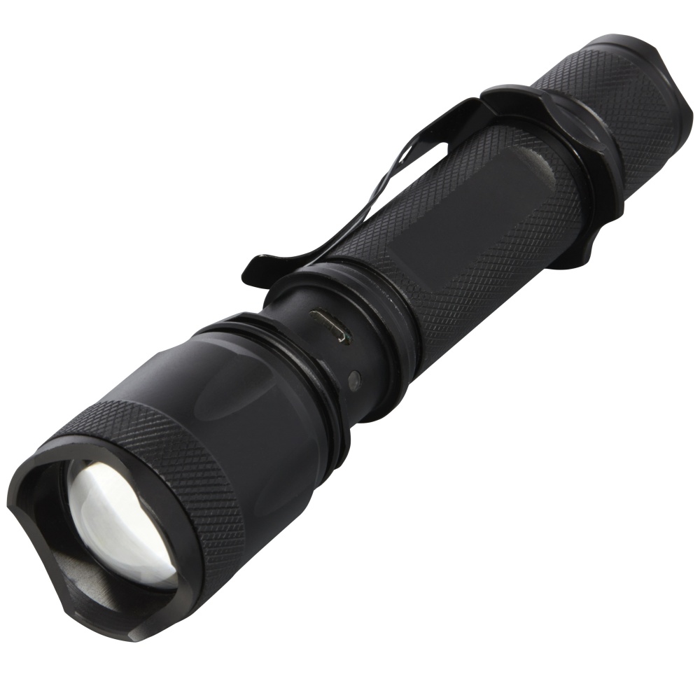 Logo trade business gifts image of: Mears 5W rechargeable tactical flashlight