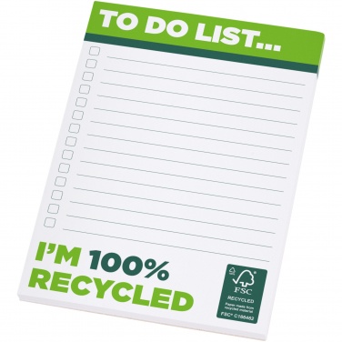 Logo trade promotional merchandise image of: Desk-Mate® A6 recycled notepad