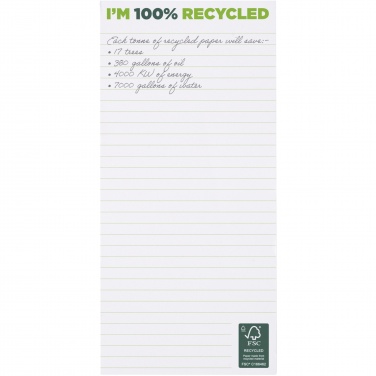 Logotrade promotional product image of: Desk-Mate® 1/3 A4 recycled notepad