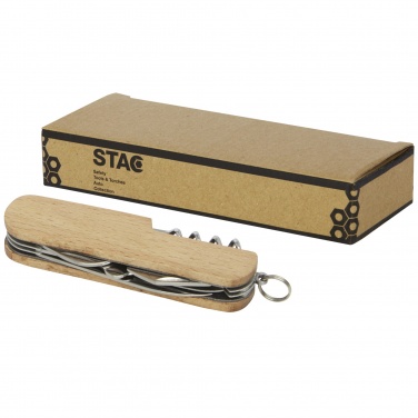 Logo trade business gift photo of: Richard 7-function wooden pocket knife