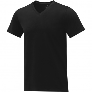 Logo trade advertising products picture of: Somoto short sleeve men's V-neck t-shirt 