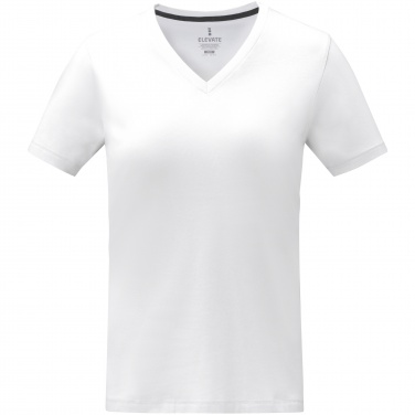 Logo trade corporate gifts picture of: Somoto short sleeve women's V-neck t-shirt 