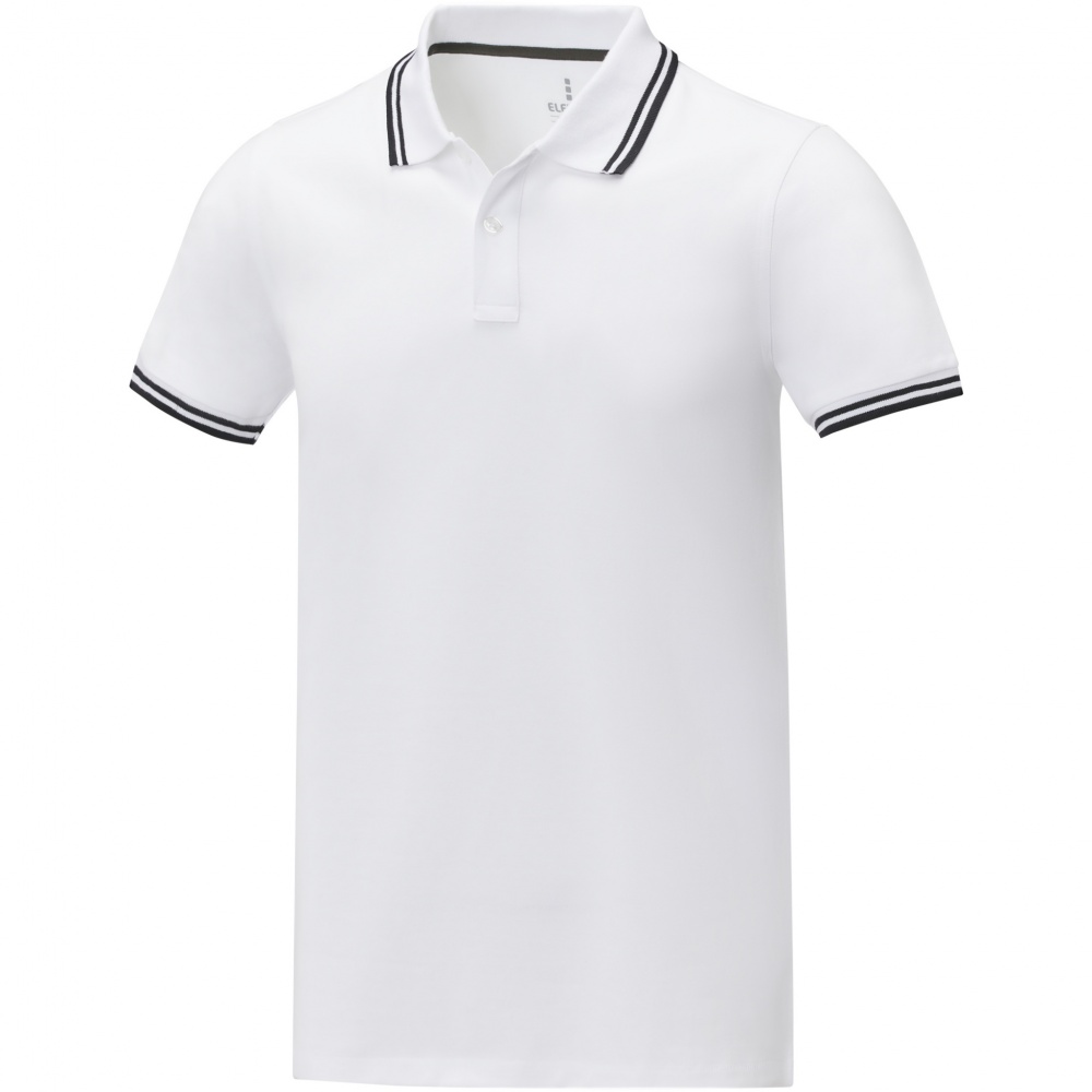 Logo trade advertising products image of: Amarago short sleeve men's tipping polo