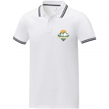 Logo trade corporate gift photo of: Amarago short sleeve men's tipping polo