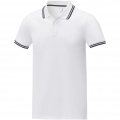 Amarago short sleeve men's tipping polo, White