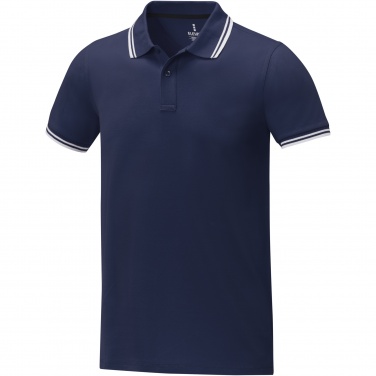 Logo trade promotional merchandise photo of: Amarago short sleeve men's tipping polo