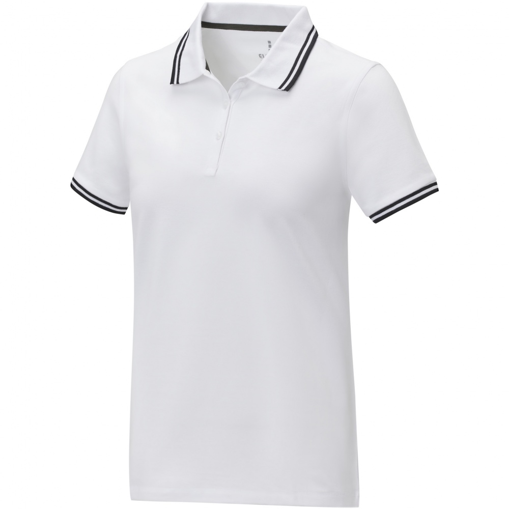 Logotrade advertising products photo of: Amarago short sleeve women's tipping polo