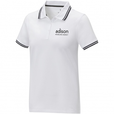 Logo trade advertising products image of: Amarago short sleeve women's tipping polo