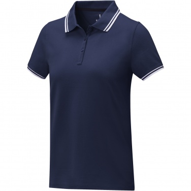 Logotrade corporate gift picture of: Amarago short sleeve women's tipping polo