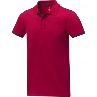 Logo trade promotional giveaways image of: Morgan short sleeve men's duotone polo