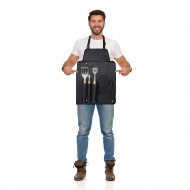 Logotrade promotional giveaway picture of: Gril 3-piece BBQ tools set and glove 