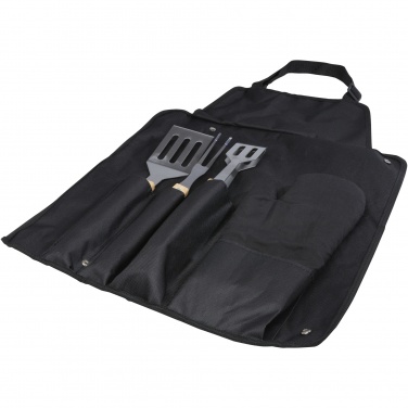 Logo trade advertising products picture of: Gril 3-piece BBQ tools set and glove 