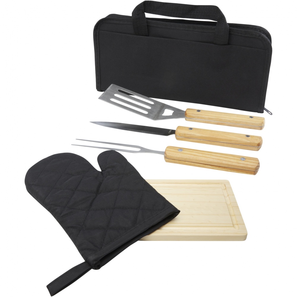 Logotrade promotional product image of: Gratar 5-piece BBQ set