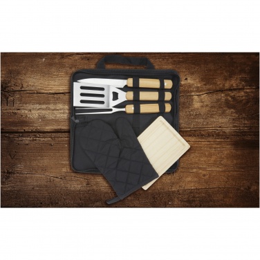 Logo trade business gift photo of: Gratar 5-piece BBQ set