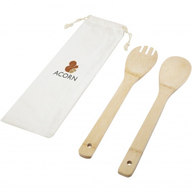 Logotrade promotional gifts photo of: Endiv bamboo salad spoon and fork