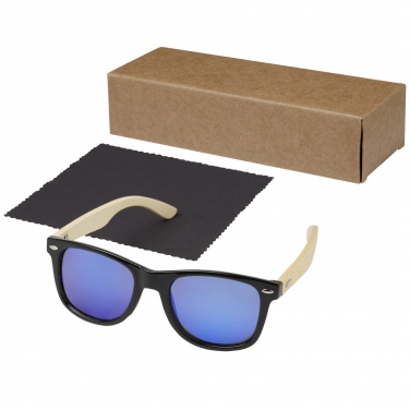 Logotrade promotional items photo of: Taiyō rPET/bamboo mirrored polarized sunglasses in gift box