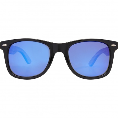 Logo trade promotional gift photo of: Hiru rPET/wood mirrored polarized sunglasses in gift box