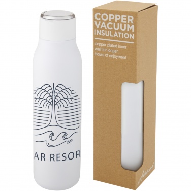 Logo trade promotional gift photo of: Marka 600 ml copper vacuum insulated bottle with metal loop