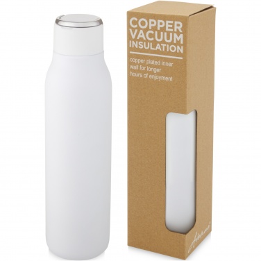 Logo trade promotional giveaways image of: Marka 600 ml copper vacuum insulated bottle with metal loop