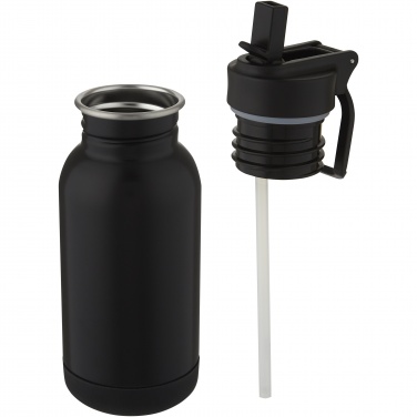 Logotrade promotional giveaways photo of: Lina 400 ml stainless steel sport bottle with straw and loop