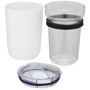 Logo trade advertising products picture of: Bello 420 ml glass tumbler with recycled plastic outer wall