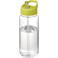 H2O Active® Octave Tritan™ 600 ml spout lid sport bottle, Transparent clear / Lime