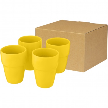 Logo trade promotional products picture of: Staki 4-piece 280 ml stackable mug gift set