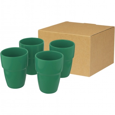 Logo trade promotional merchandise picture of: Staki 4-piece 280 ml stackable mug gift set