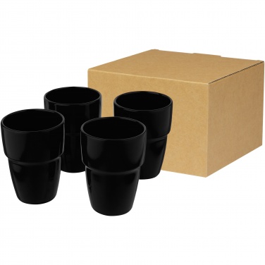 Logo trade promotional gift photo of: Staki 4-piece 280 ml stackable mug gift set