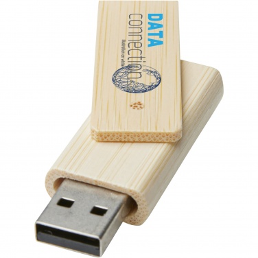 Logo trade promotional merchandise photo of: Rotate 4GB bamboo USB flash drive