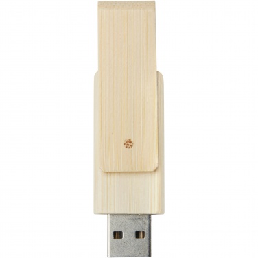 Logo trade corporate gifts image of: Rotate 8GB bamboo USB flash drive