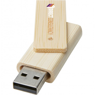 Logo trade promotional merchandise image of: Rotate 16GB bamboo USB flash drive